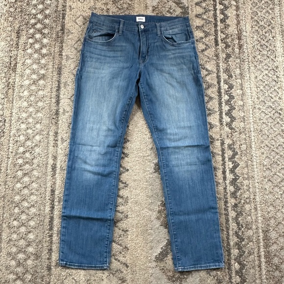 Hudson Blake Medium Wash Slim Straight Zip Fly 36x32 - Picture 1 of 11